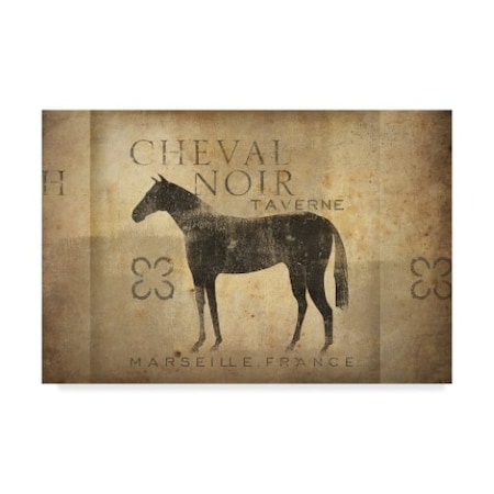 Ryan Fowler 'Cheval Noir V4' Canvas Art,16x24